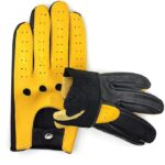 Touchscreen Professional Leather Driving Gloves - Image 5