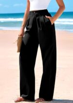 Wide Leg Dress Pants for Women – High Waisted Business Casual Trousers - Image 2