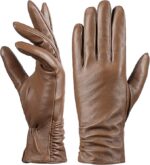 Winter Leather Gloves for Women
