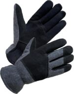 Warm Winter Gloves with Deersplit Leather - Image 2