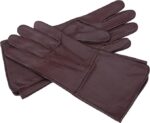 Leather Medieval Long Cuff Gloves - Image 3