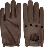 Touchscreen Professional Leather Driving Gloves - Image 3